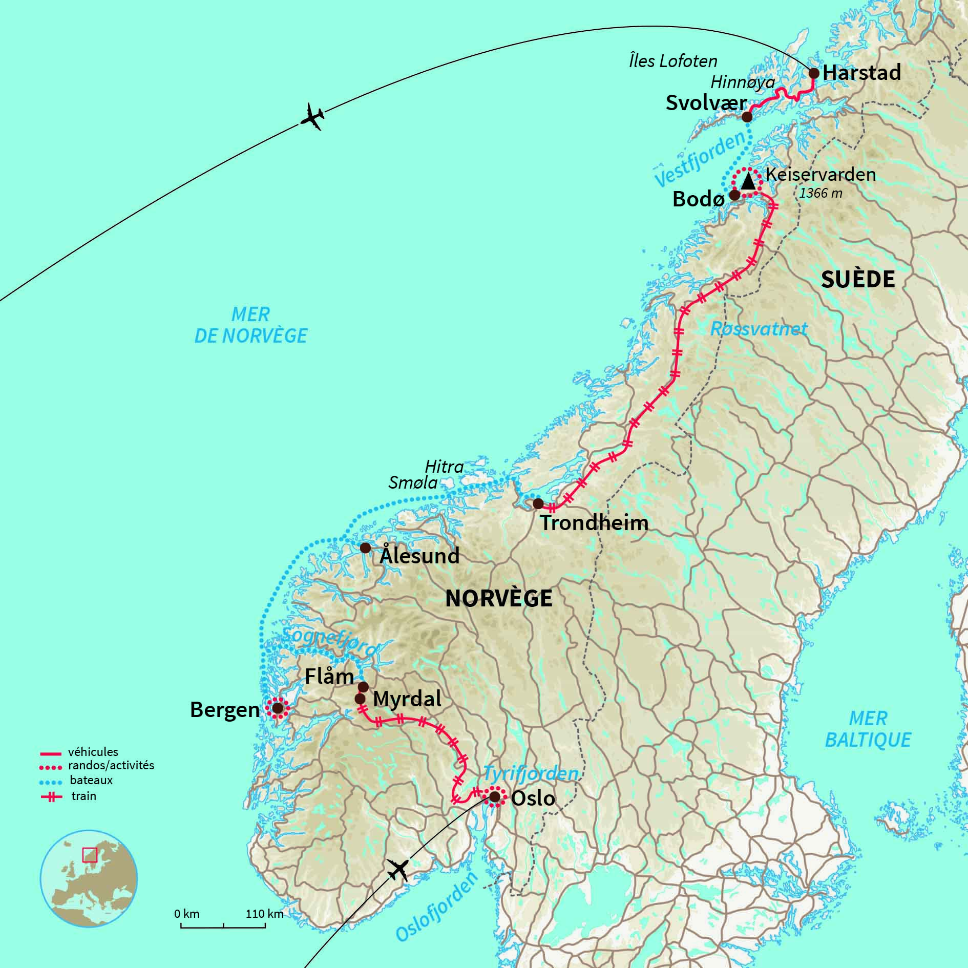 Carte Norvège : Douceur de vivre à la norvégienne